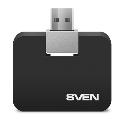 USB-Hub SVEN HB-677, black (USB 2.0, 4 порта, без кабеля) SV-017347