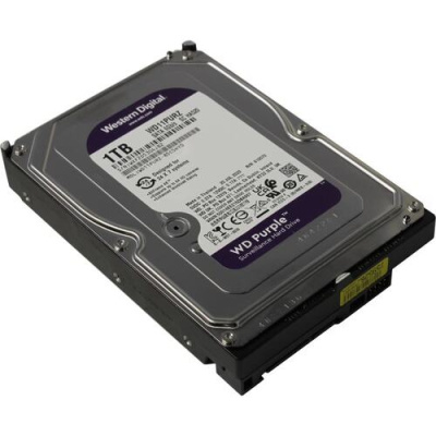 Жесткий диск WD Original SATA-III 1Tb WD11PURZ Video Purple (5400rpm) 64Mb 3.5