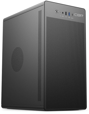 Корпус CBR mATX Minitower V285, 1*USB 3.0 Type-C, 1*USB 3.0, 1*USB 2.0, HD Audio+Mic, кабель питания