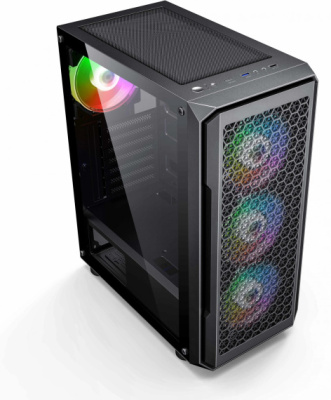 Корпус Accord 3338 черный без БП ATX 1xUSB2.0 1xUSB3.0 audio bott PSU ACC-3338