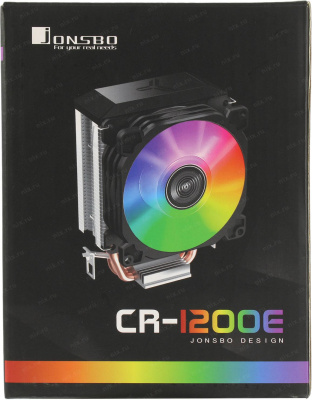 Кулер JONSBO CR-1200E LGA1700/1200/115X/AM4 (TDP 95W, 92mm Dynamic Multi-Color LED Fan, 2 тепловые т