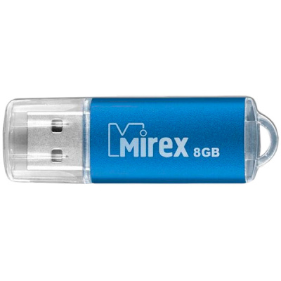 Флэшка 8Gb USB 2.0 Mirex Unit, синяя