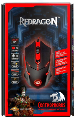 Мышь игровая REDRAGON CENTROPHORUS оптика,6кнопок,1000-2000dpi - 1