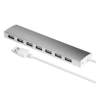 USB-Hub Greenconnect GCR-UH217S 7 портов 0,5m, silver (GCR-UH217S)
