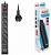 Сетевой фильтр BURO 6 евророзеток + 2 USB, 1.8м, черный (BU-SP1.8_USB_2A-B)