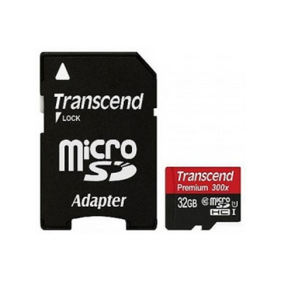 Карта памяти microSD 32Gb Transcend Class 10 UHS-I U1