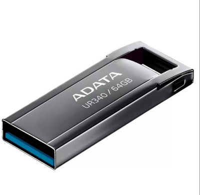 Флэшка 64Gb USB 3.2 A-Data UR340 AROY-UR340-64GBK черная