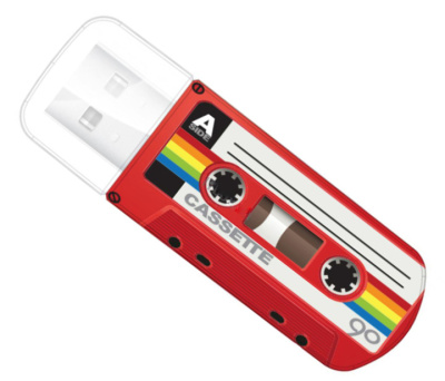 Флэшка 16Gb USB 2.0 Verbatim Mini Cassette Edition 49398 Red