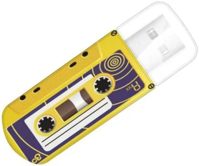 Флэшка 16Gb USB 2.0 Verbatim Mini Cassette Edition 49399 Yellow