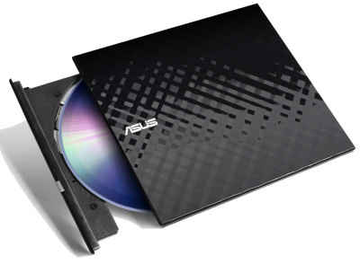 Привод DVD-RW ASUS Black Slim Ret. ext. USB2.0 (SD-SDRW-08D2S-U)