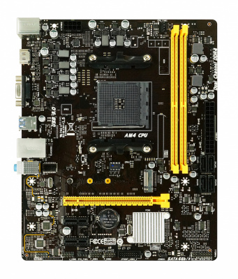 Материнская плата Biostar B450MH Soc-AM4 AMD A520 2xDDR4 mATX 1xM.2 AC`97 8ch(7.1) GbLAN RAID+VGA+HD